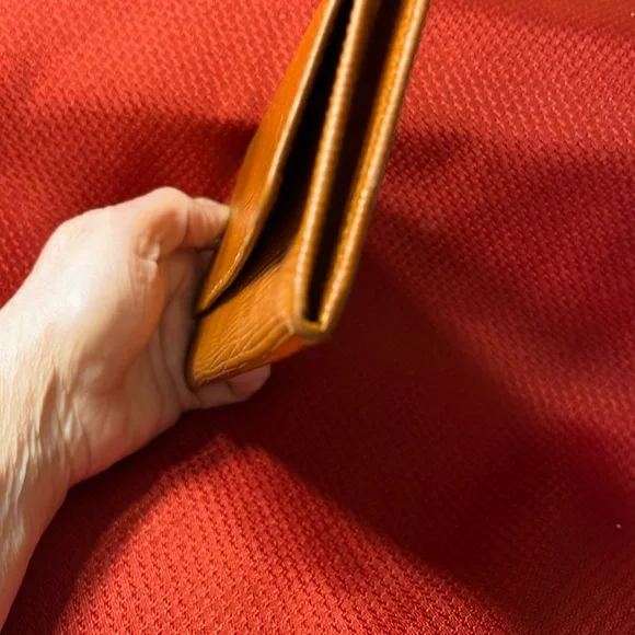 Louis Vuitton Brown Wallet with Flap Closure and Textured Leather w/ COA - Picture 11 of 13